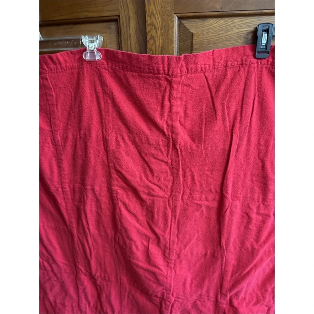 VTG Patchwork Baby Blanket Teddy Bears Quilt Handmade Tied Red White
